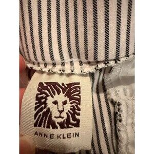 Anne Klein Striped Pull-On Slim Crop Pants